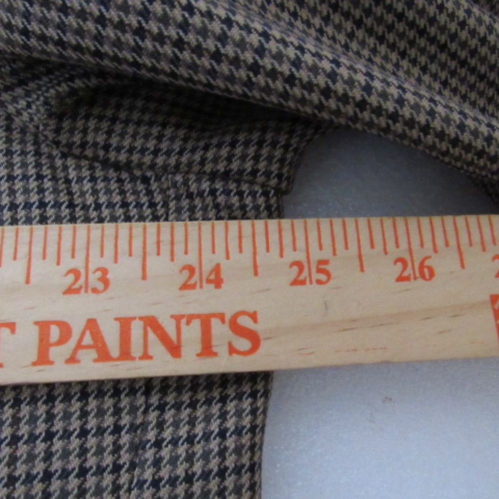 Pendleton USA 100% Wool Sz 48R Brown Houndstooth Elbow Patch Vented Sport Coat - Picture 4 of 16